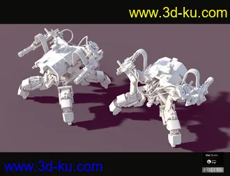3D打印模型Sci-Fi Quad Mecha的图片