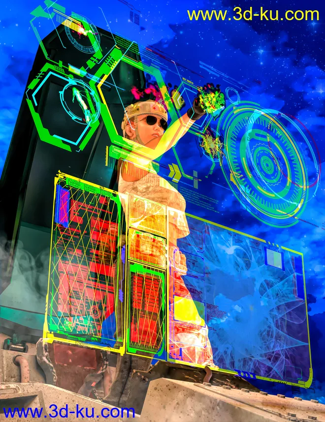 Sci-Tech Overlays and Brushes Volume 01模型的图片4