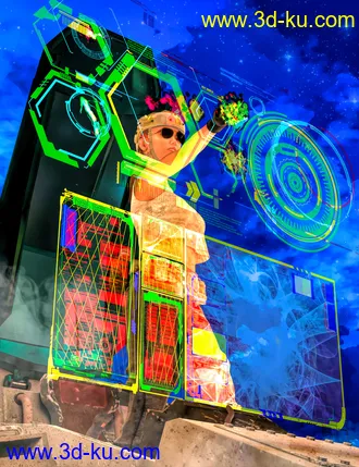 3D打印模型Sci-Tech Overlays and Brushes Volume 01的图片