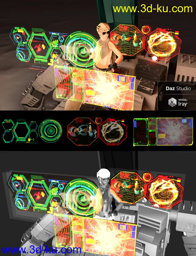 Sci-Tech Overlays and Brushes Volume 01模型的图片6