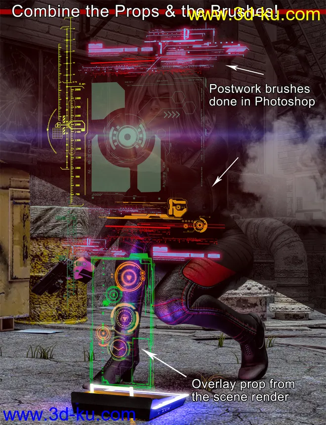 Sci-Tech Overlays and Brushes Volume 01模型的图片7