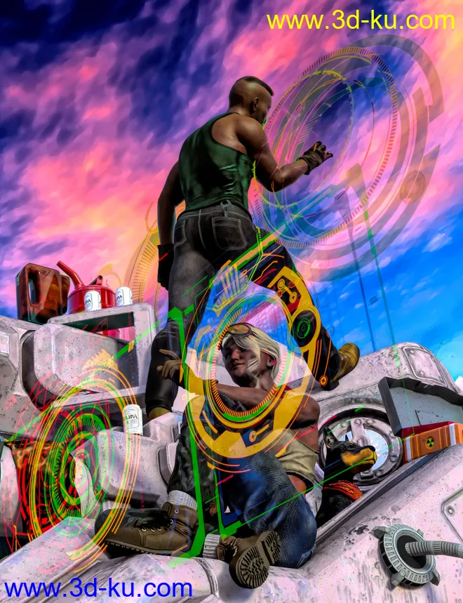 Sci-Tech Overlays and Brushes Volume 01模型的图片14