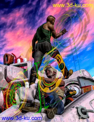 3D打印模型Sci-Tech Overlays and Brushes Volume 01的图片