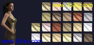 3D打印模型Sheer Metalic Fabrics for Iray的图片