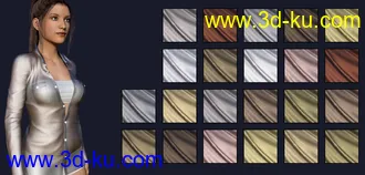 3D打印模型Sheer Metalic Fabrics for Iray的图片