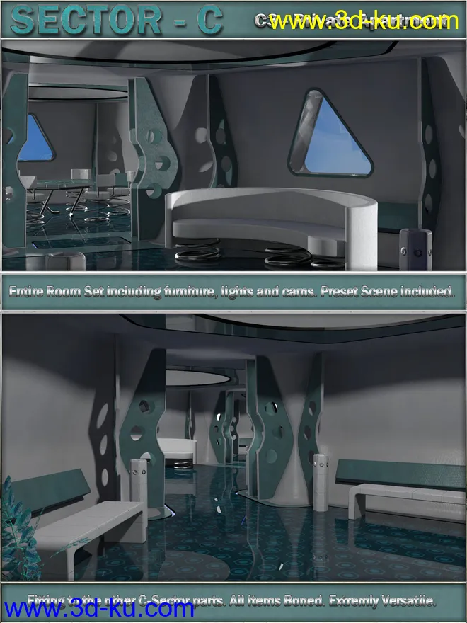 Ship Elements C3 - Private Apartment模型的图片1