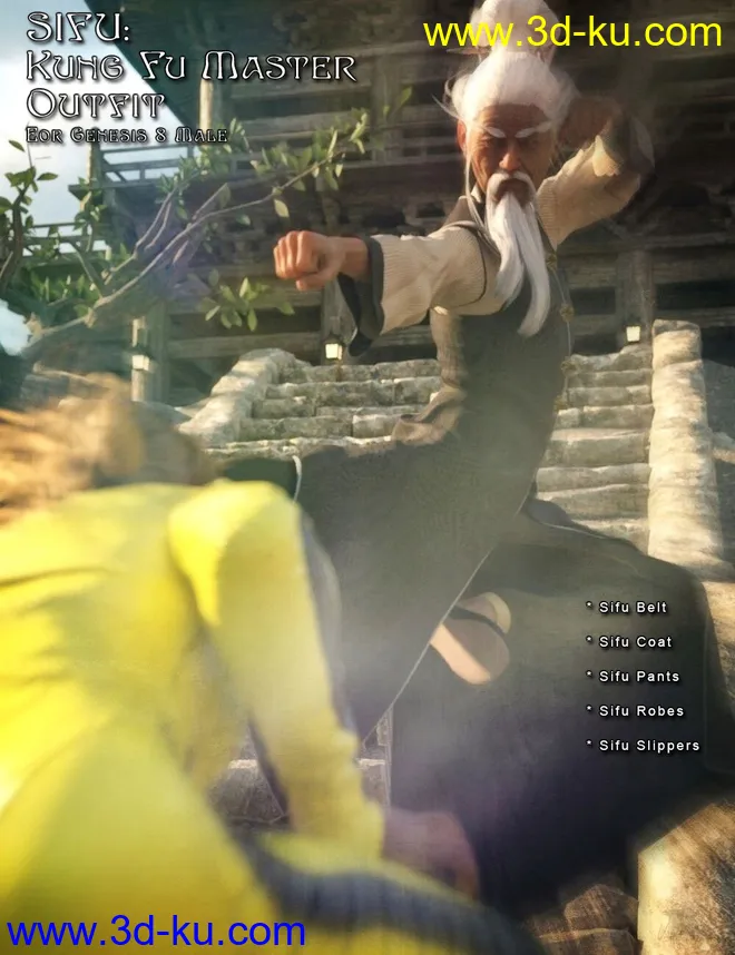 Sifu - Kung Fu Master Outfit for G8M模型的图片1