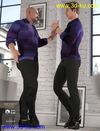 3D打印模型Smart and Suave Outfit for Genesis 8 Male(s)的图片