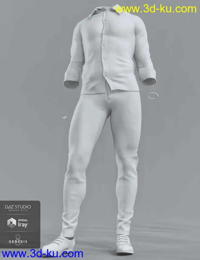 Smart and Suave Outfit for Genesis 8 Male(s)模型的图片5
