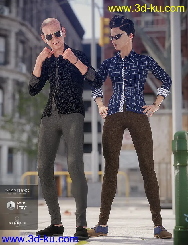 Smart and Suave Outfit Textures模型的图片1