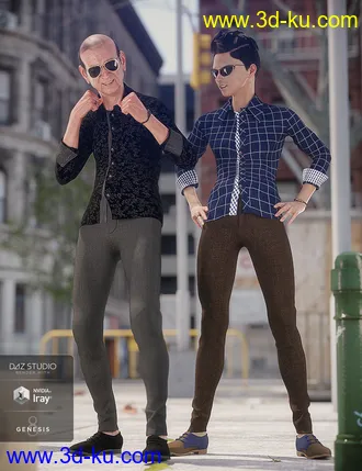 3D打印模型Smart and Suave Outfit Textures的图片