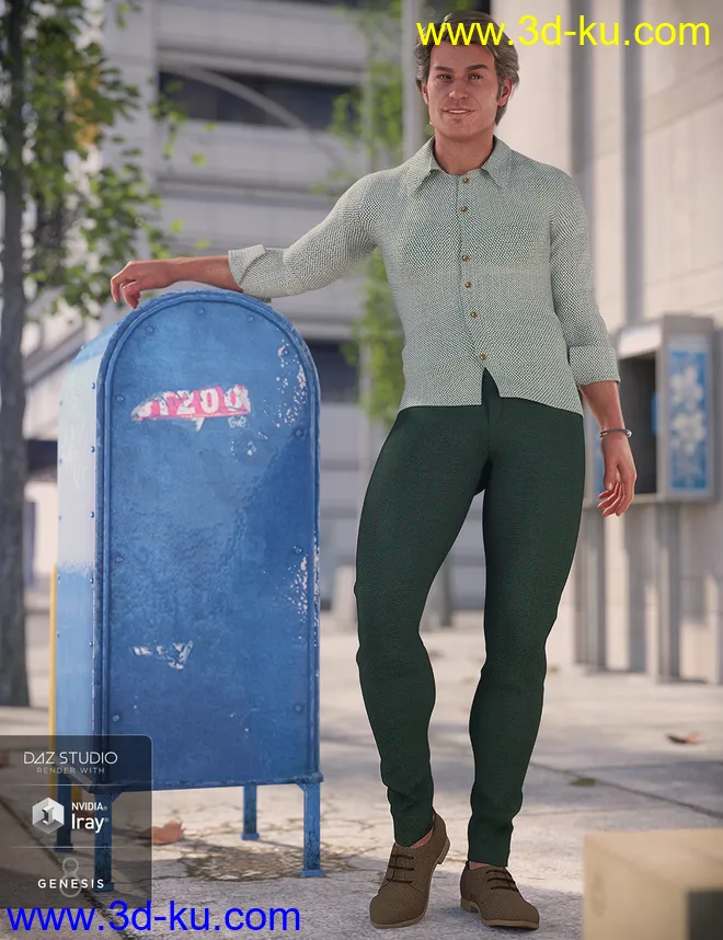 Smart and Suave Outfit Textures模型的图片2