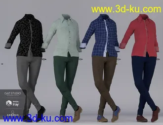 3D打印模型Smart and Suave Outfit Textures的图片