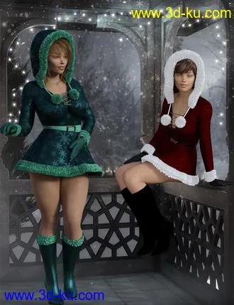 3D打印模型Snow Maiden Outfit for Genesis 8 Female的图片