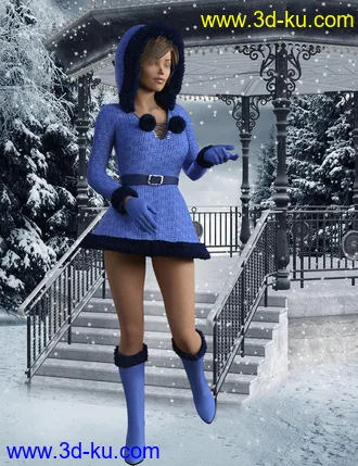 3D打印模型Snow Maiden Outfit for Genesis 8 Female的图片
