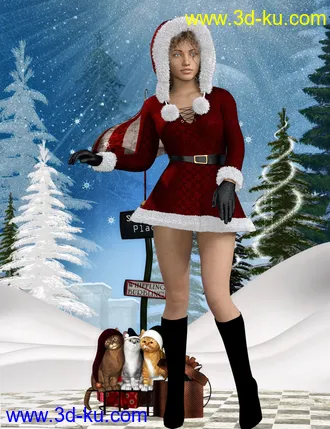 3D打印模型Snow Maiden Outfit for Genesis 8 Female的图片