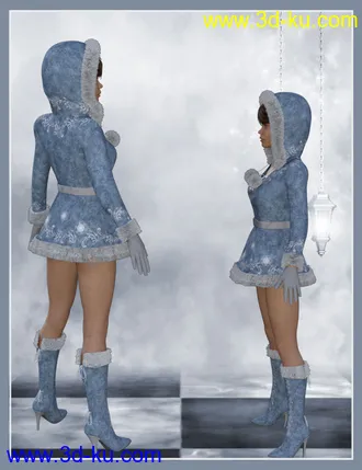 3D打印模型Snow Maiden Outfit for Genesis 8 Female的图片