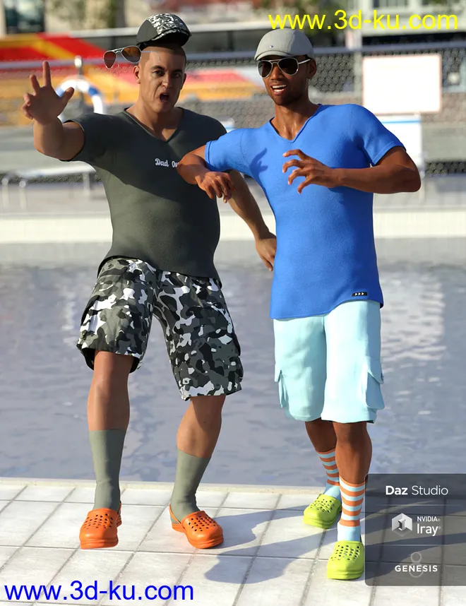 Socks In Krokz Outfit Textures模型的图片1