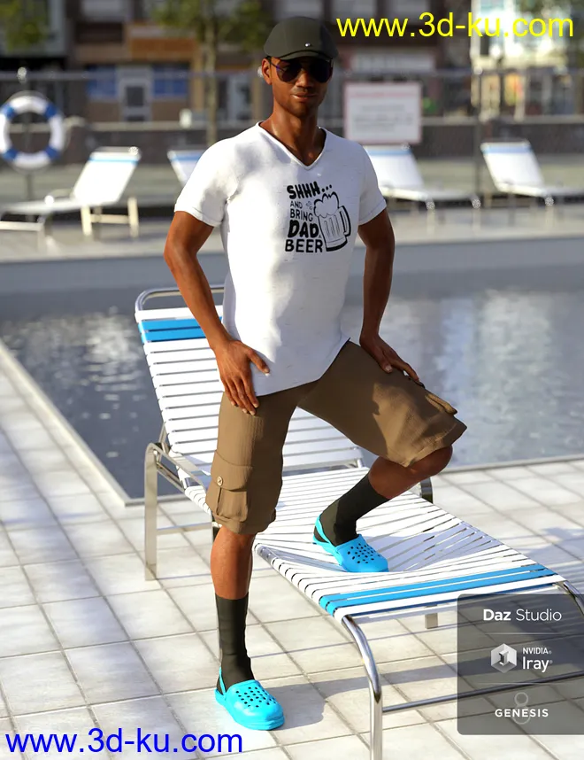 Socks In Krokz Outfit Textures模型的图片3