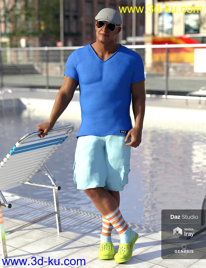 Socks In Krokz Outfit Textures模型的图片4