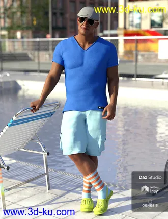 3D打印模型Socks In Krokz Outfit Textures的图片