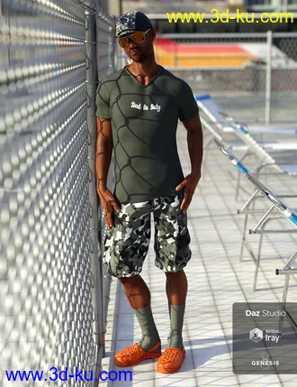 3D打印模型Socks In Krokz Outfit Textures的图片