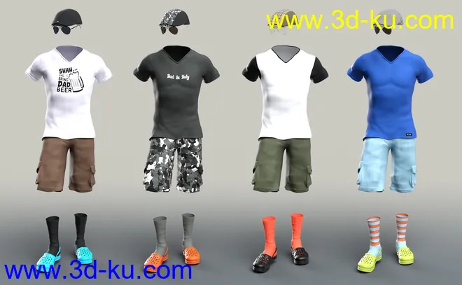 Socks In Krokz Outfit Textures模型的图片6