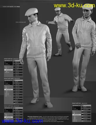 3D打印模型Soldat Outfit for Genesis 8 Male(s)的图片