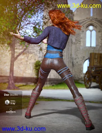 3D打印模型Soul Keeper Outfit for Genesis 8 Female(s)的图片