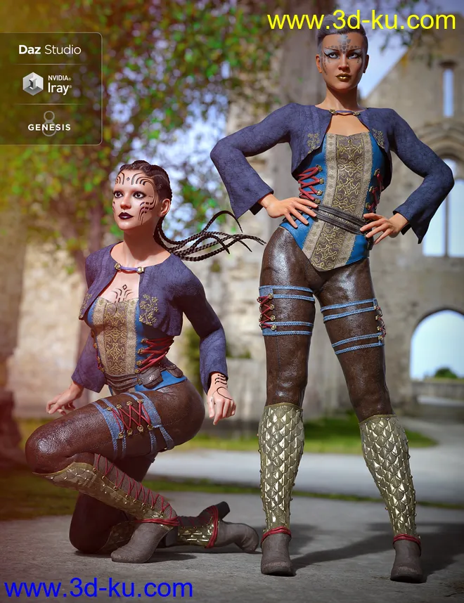 Soul Keeper Outfit for Genesis 8 Female(s)模型的图片4