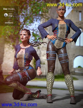 3D打印模型Soul Keeper Outfit for Genesis 8 Female(s)的图片
