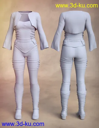 3D打印模型Soul Keeper Outfit for Genesis 8 Female(s)的图片