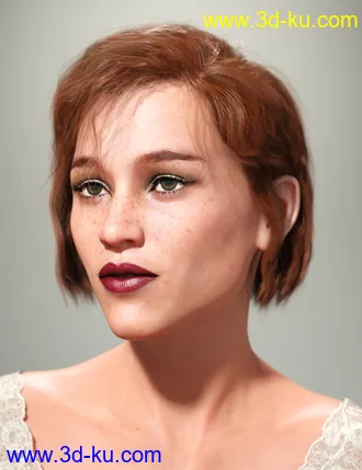 3D打印模型SP Hair 005 for Genesis 3 and 8 Female(s)的图片