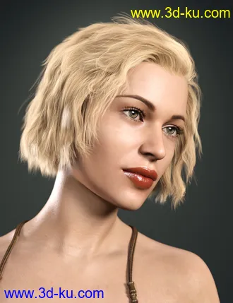 3D打印模型SP Hair 005 for Genesis 3 and 8 Female(s)的图片
