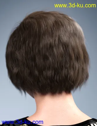 3D打印模型SP Hair 005 for Genesis 3 and 8 Female(s)的图片