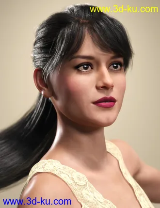 3D打印模型SP Hair 008 for Genesis 3 and 8 Female(s)的图片