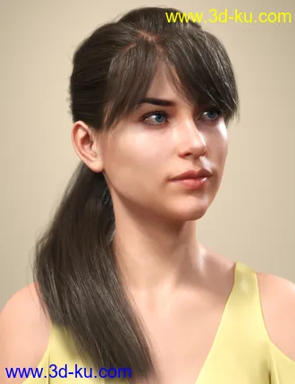 3D打印模型SP Hair 008 for Genesis 3 and 8 Female(s)的图片