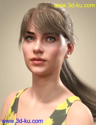 3D打印模型SP Hair 008 for Genesis 3 and 8 Female(s)的图片