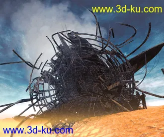 3D打印模型Spaceship Wreckage的图片