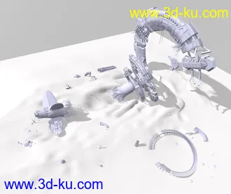 3D打印模型Spaceship Wreckage的图片