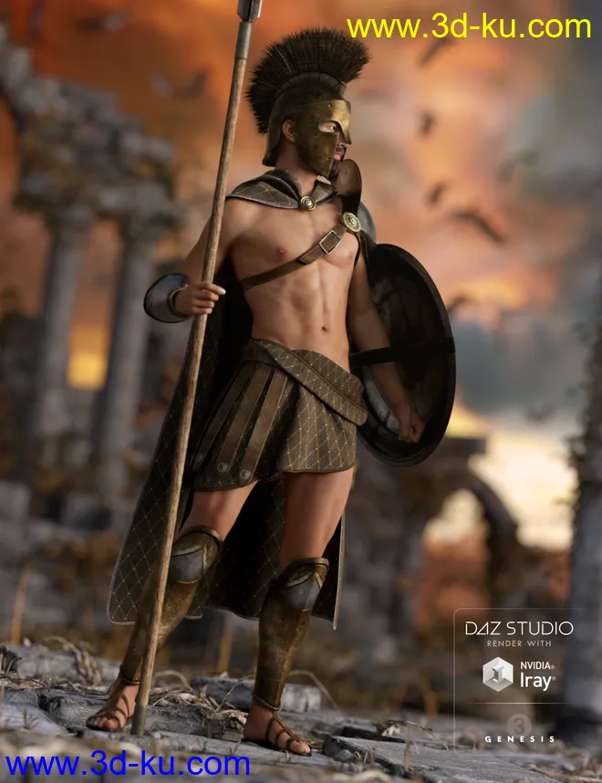 Spartan Warrior Textures模型的图片2