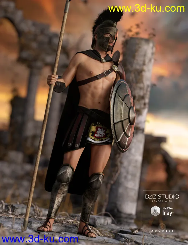 Spartan Warrior Textures模型的图片4