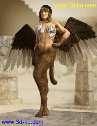 3D打印模型Sphinx for Genesis 8 Female的图片