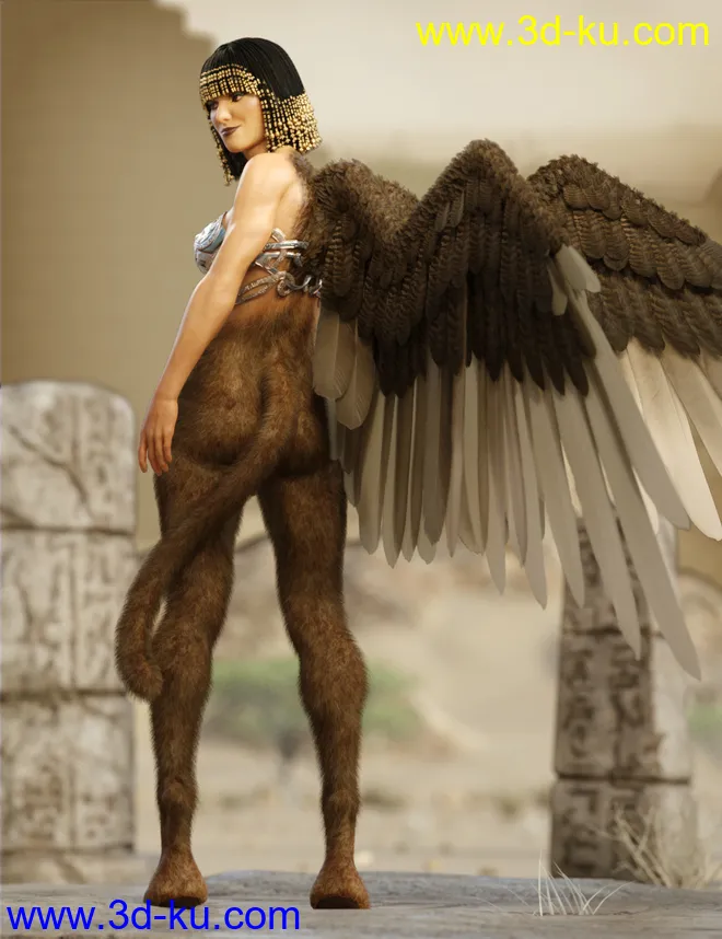 Sphinx for Genesis 8 Female模型的图片4