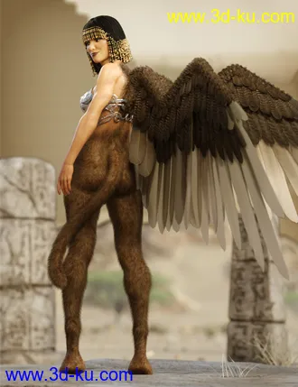 3D打印模型Sphinx for Genesis 8 Female的图片