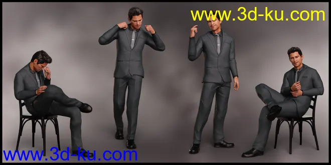 Spy Guy Poses for Jonathan 8 and Genesis 8 Male模型的图片4