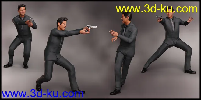 Spy Guy Poses for Jonathan 8 and Genesis 8 Male模型的图片6