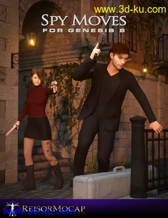 3D打印模型Spy Moves For Genesis 8的图片