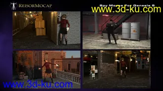 3D打印模型Spy Moves For Genesis 8的图片