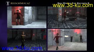 3D打印模型Spy Moves For Genesis 8的图片